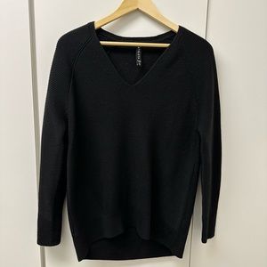 Athleta, Hanover, V-neck sweater, black XS